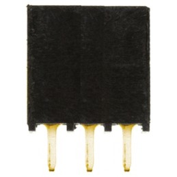 1 pcs - Samtec SSQ Series Straight Through Hole Mount PCB Socket, 3-Contact, 1-Row, 2.54mm Pitch, Solder Termination