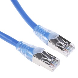 1 pcs - RS PRO Cat5e Male RJ45 to Male RJ45 Ethernet Cable, F/UTP, Blue PVC Sheath, 2m