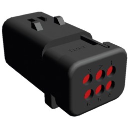 1 pcs - TE Connectivity, AMPSEAL 16 Automotive Connector Plug 6 Way