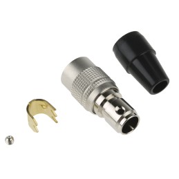 1 pcs - Hirose Circular Connector, 6 Contacts, Cable Mount, Miniature Connector, Socket, Female, HR10 Series