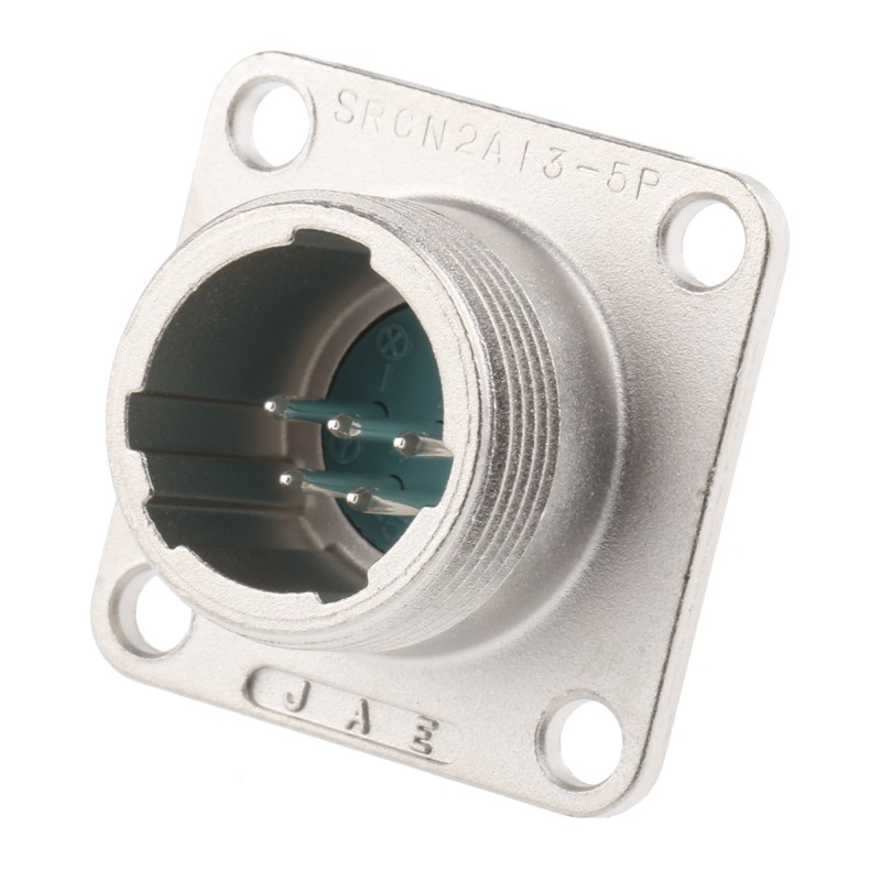 150 pcs - JAE Circular Connector, 5 Contacts, Panel Mount, Miniature Connector, Plug, Male, SRCN Series