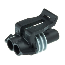1 pcs - Delphi, Metri-Pack 150 Automotive Connector Socket 2 Way, Crimp Termination