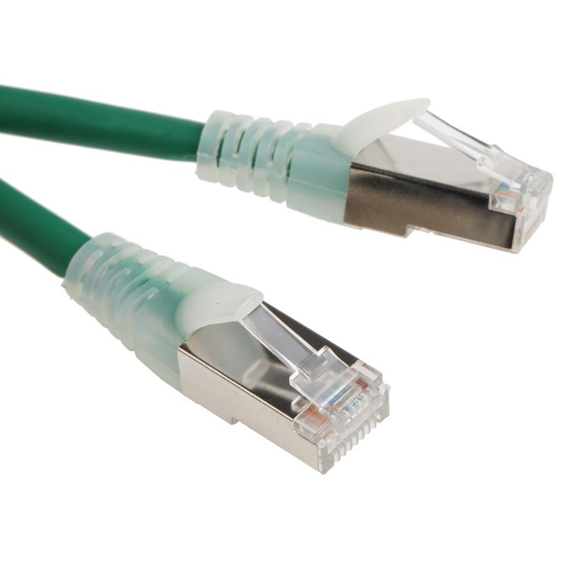 1 pcs - RS PRO Cat6 Male RJ45 to Male RJ45 Ethernet Cable, F/UTP, Green LSZH Sheath, 0.5m