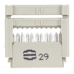 1 pcs - HARTING 10-Way IDC Connector Socket for Cable Mount, 2-Row