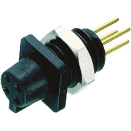 50 pcs - binder Circular Connector, 5 Contacts, Panel Mount, Subminiature Connector, Plug, Female, IP40, 709 Series