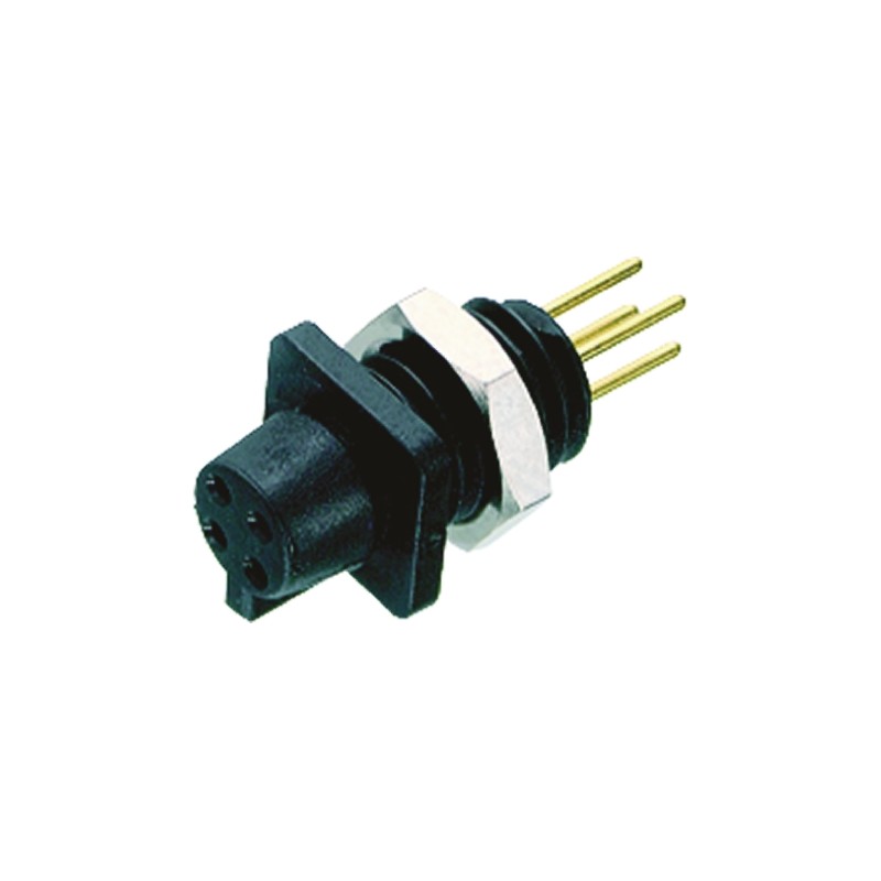 50 pcs - binder Circular Connector, 5 Contacts, Panel Mount, Subminiature Connector, Plug, Female, IP40, 709 Series