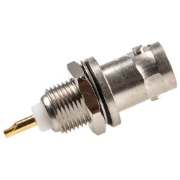 1 pcs - Telegartner, jack Panel Mount BNC Connector, 50Ω, Solder Termination, Straight Body