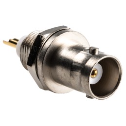 1 pcs - Telegartner, jack Panel Mount BNC Connector, 50Ω, Solder Termination, Straight Body