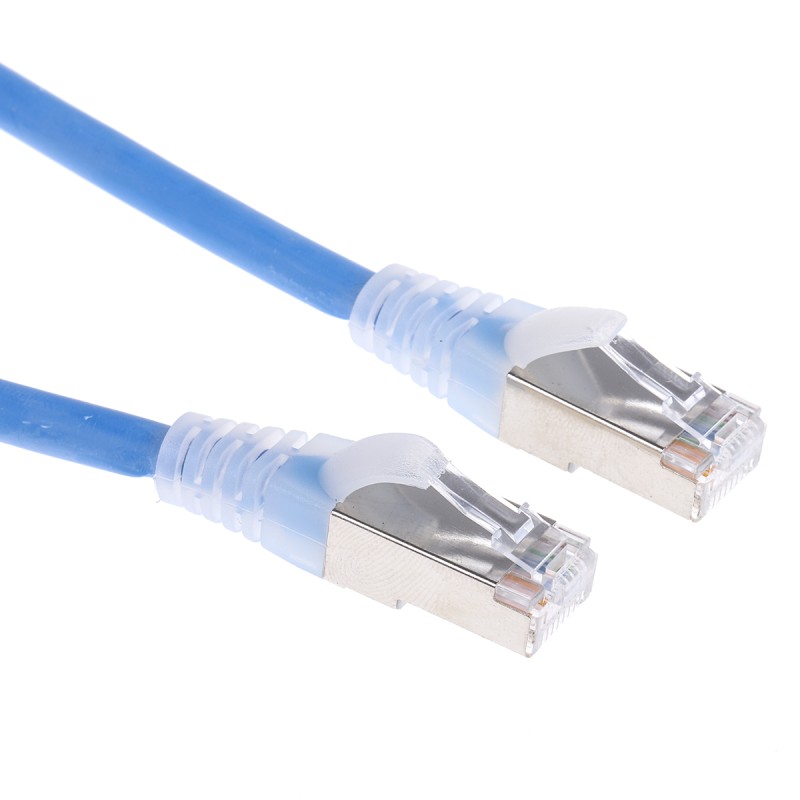 1 pcs - RS PRO Cat6 Male RJ45 to Male RJ45 Ethernet Cable, F/UTP, Blue LSZH Sheath, 0.5m