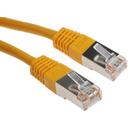 1 pcs - RS PRO Cat6 Male RJ45 to Male RJ45 Ethernet Cable, S/FTP, Yellow PVC Sheath, 3m