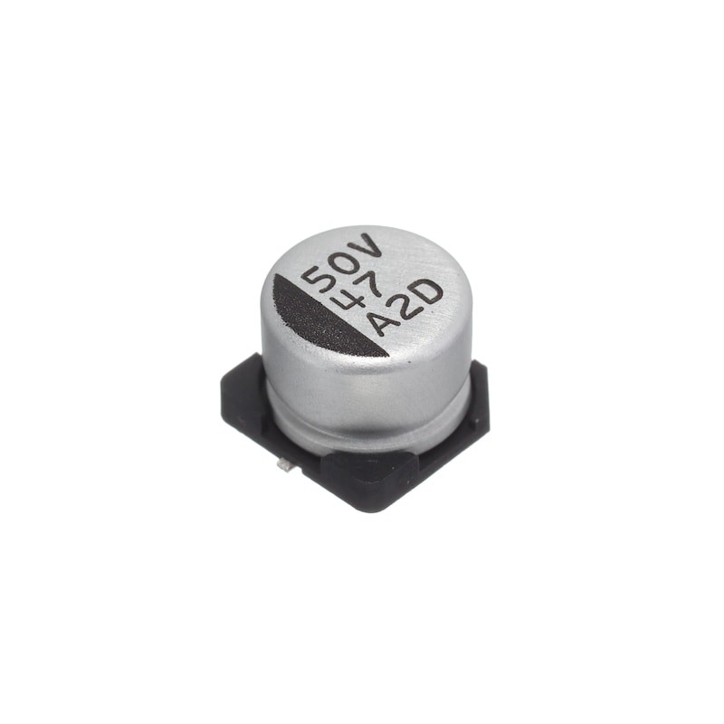 1 pcs : ATB476M050F065 - Aluminium Electrolytic Capacitors - SMD 50VDC 47uF 20% 8x6.5mm