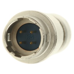 1 pcs - Hirose Circular Connector, 4 Contacts, Cable Mount, Miniature Connector, Socket, Male, HR10 Series