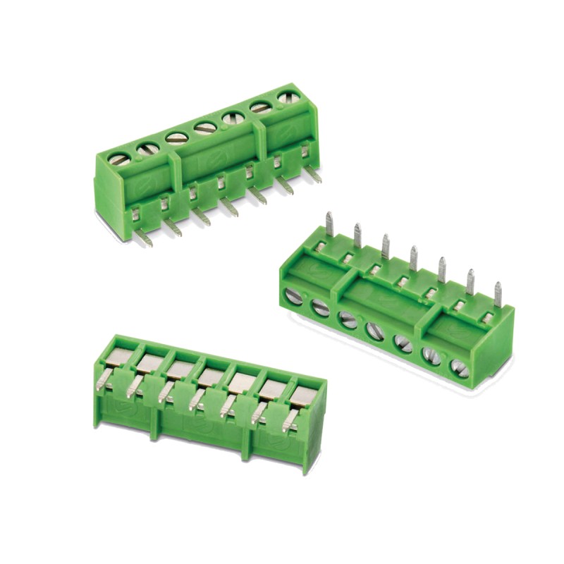 2 pcs - Wurth Elektronik 2433 Series PCB Terminal Block, 5-Contact, 3.81mm Pitch, PCB Mount, 1-Row, Solder Termination