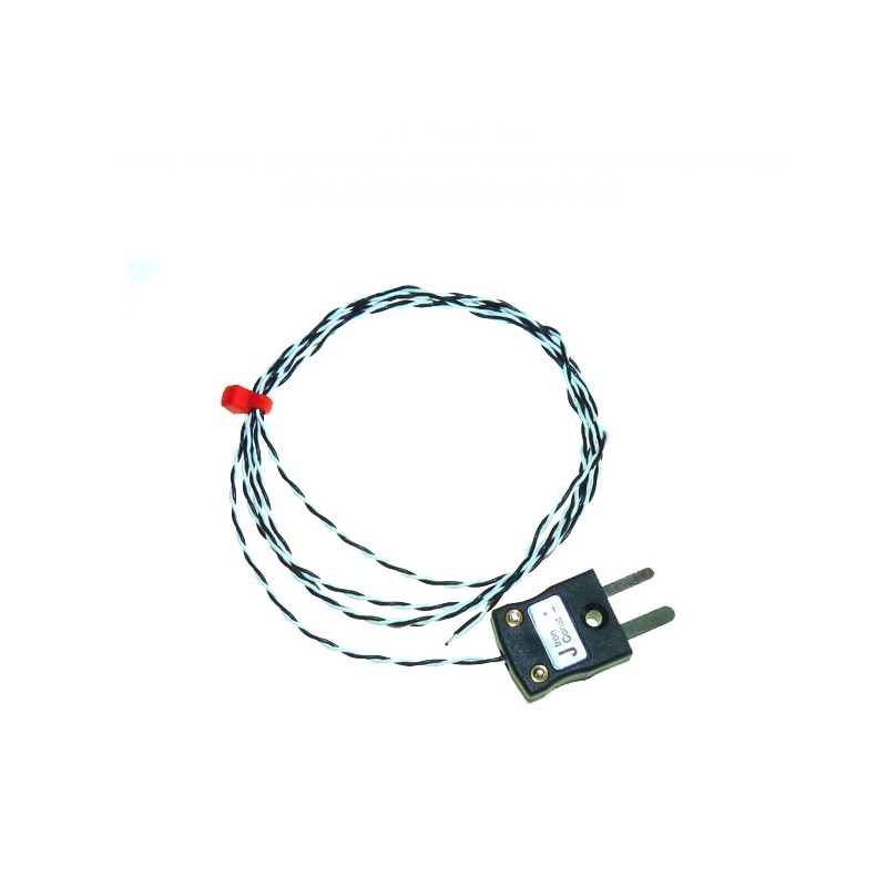 1 pcs - RS PRO Type J Thermocouple 3m Length, 1/0.2mm Diameter, -75°C - +260°C