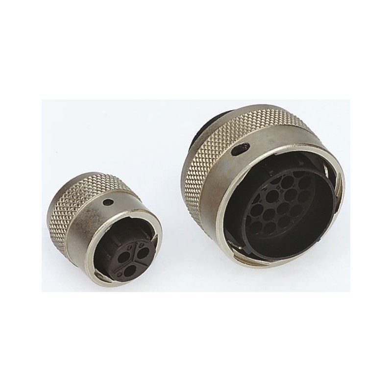 1 pcs - Souriau Circular Connector, 3 Contacts, Cable Mount, Socket, Female, IP65, UTG Series