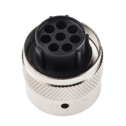 1 pcs - ITT Cannon Circular Connector, 8 Contacts, Cable Mount, Plug, Female, IP65, Trident Ringlock Series