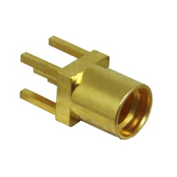 2 pcs - TE Connectivity Socket PCB Mount MMCX Connector, Through Hole Termination, Straight Body