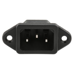 1 pcs - RS PRO C14 Panel Mount IEC Connector Male, 10A, 250 V