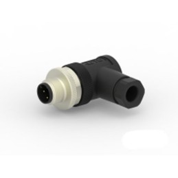 1 pcs - TE Connectivity Circular Connector, 4 Contacts, Cable Mount, M12 Connector, Plug, Male, IP67, T411 Series