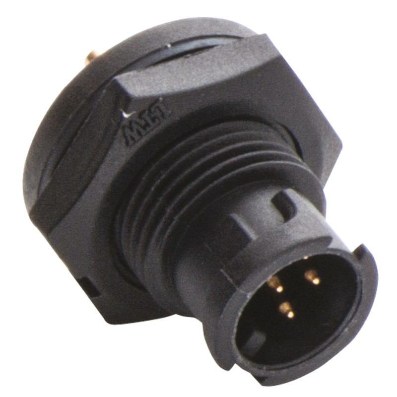 1 pcs - Amphenol Industrial Circular Connector, 6 Contacts, Panel Mount, Miniature Connector, Socket, Male, IP67, Ceres Series