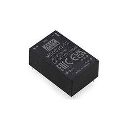 1 pcs : MDD03F-15 - Isolated DC/DC Converters - Through Hole 9-36Vin +/-15V +/-10-100mA 3W DIP Med