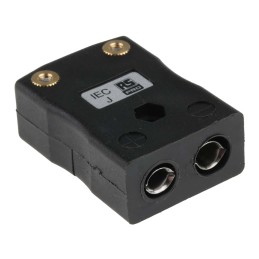 1 pcs - RS PRO In-Line Thermocouple Connector for Use with Type J Thermocouple, Standard Size, IEC Standard