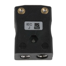 1 pcs - RS PRO In-Line Thermocouple Connector for Use with Type J Thermocouple, Standard Size, IEC Standard