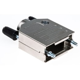 25 pcs - ASSMANN WSW AMET Series Zinc D Sub Backshell, 9 Way, Strain Relief