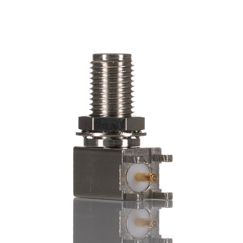 1 pcs - Molex SMA Series, jack PCB Mount SMA Connector, 50Ω, Solder Termination, Right Angle Body