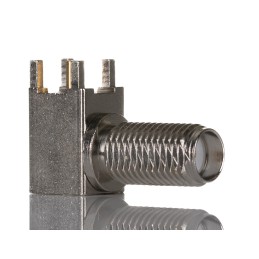1 pcs - Molex SMA Series, jack PCB Mount SMA Connector, 50Ω, Solder Termination, Right Angle Body