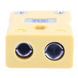 1 pcs - RS PRO In-Line Thermocouple Connector for Use with Type K Thermocouple, Standard Size, BS Standard