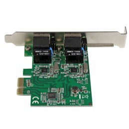 1 pcs - Startech 2 Port PCIe RJ45 Network Card, 10/100/1000Mbit/s