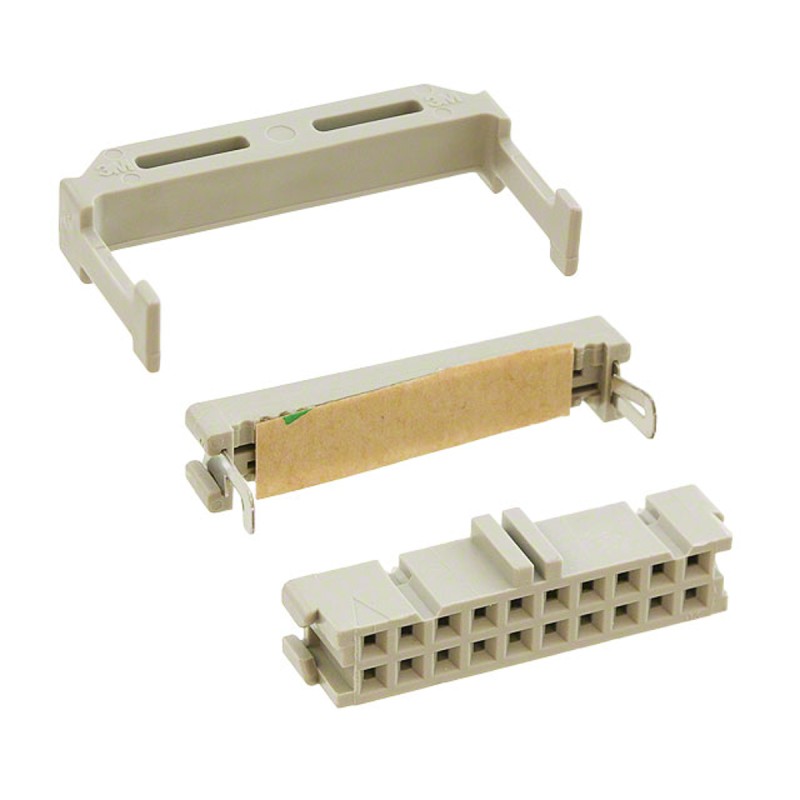 1 pcs - 3M 20-Way IDC Connector Socket for Cable Mount, 2-Row