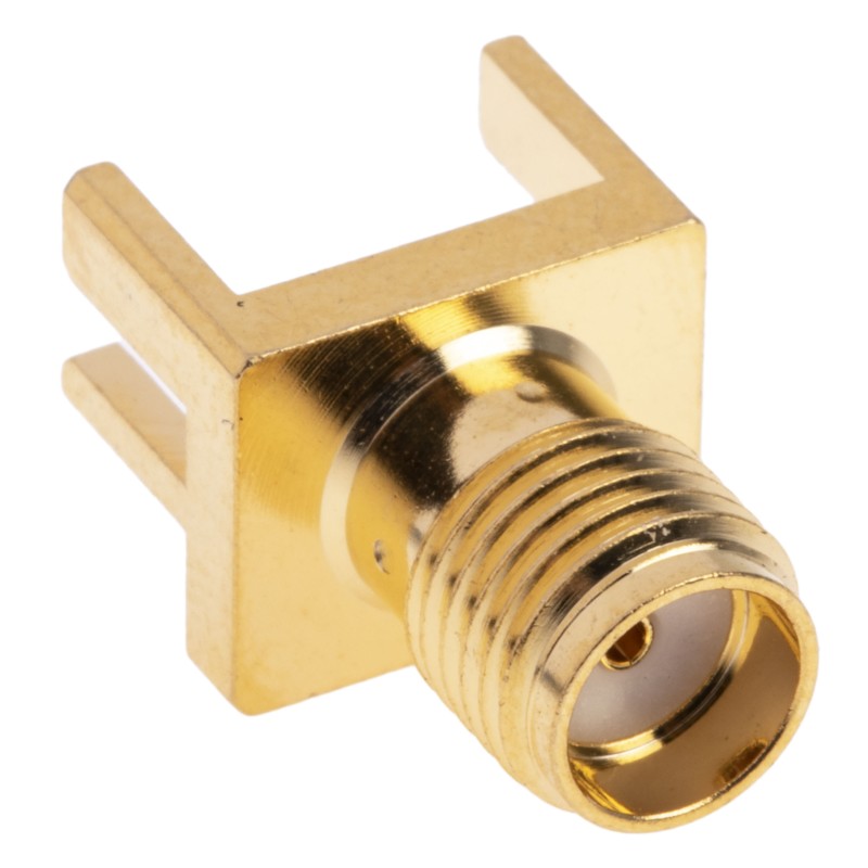 1 pcs - RS PRO, jack Edge Mount SMA Connector, 50Ω, Solder Termination, Straight Body