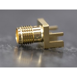 1 pcs - RS PRO, jack Edge Mount SMA Connector, 50Ω, Solder Termination, Straight Body