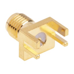 1 pcs - RS PRO, jack Edge Mount SMA Connector, 50Ω, Solder Termination, Straight Body
