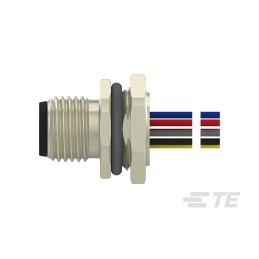 1 pcs - TE Connectivity Circular Connector, 12 Contacts, Front Mount, M12 Connector, Plug, Male, IP67