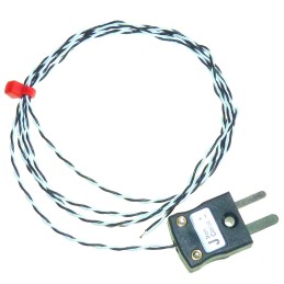 1 pcs - RS PRO Type J Thermocouple 2m Length, 0.3mm Diameter - +250°C
