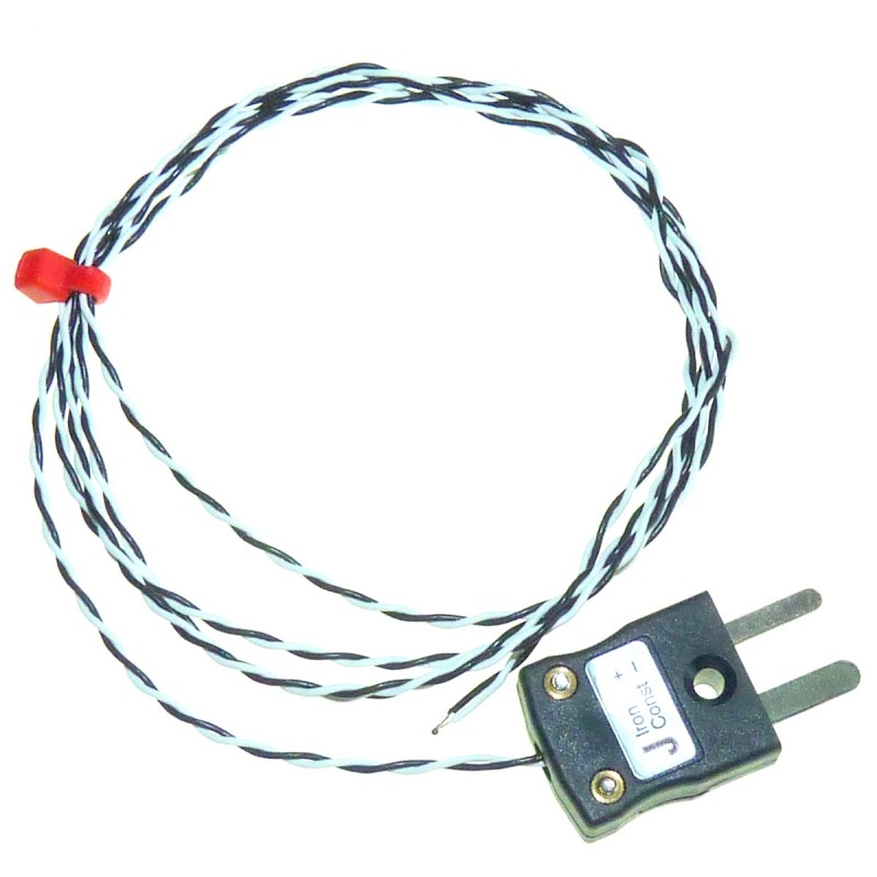 1 pcs - RS PRO Type J Thermocouple 2m Length, 0.3mm Diameter - +250°C