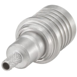 1 pcs - Rosenberger, Plug Cable Mount QMA Connector, 50Ω, Crimp, Solder Termination, Straight Body