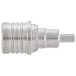 1 pcs - Rosenberger, Plug Cable Mount QMA Connector, 50Ω, Crimp, Solder Termination, Straight Body