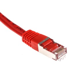 1 pcs - RS PRO Cat6 Male RJ45 to Male RJ45 Ethernet Cable, S/FTP, Red PVC Sheath, 5m