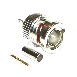 1 pcs - COAX Connectors, Plug Cable Mount BNC Connector, 75Ω, Crimp Termination, Straight Body