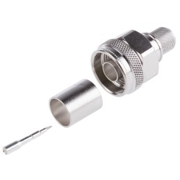 1 pcs - Telegartner, Plug Cable Mount N Connector, 50Ω, Crimp Termination, Straight Body