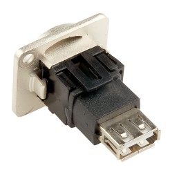 1 pcs - RS PRO Straight, Panel Mount, Socket Type A 2.0 USB Connector