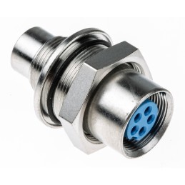 10 pcs - TE Connectivity Circular Connector, 5 Contacts, Panel Mount, Subminiature Connector, Plug and Socket, Male to Female,