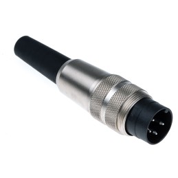 1 pcs - binder Circular Connector, 4 Contacts, Cable Mount, M16 Connector, Plug, Male, IP40, 680 Series