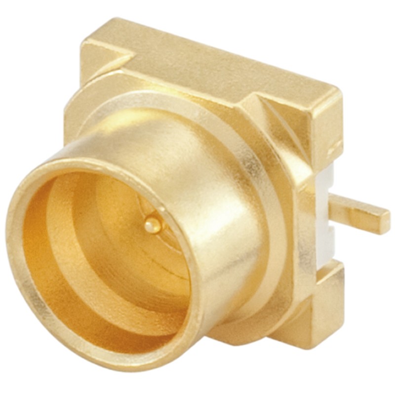 1 pcs - Rosenberger, Plug PCB Mount SMP Connector, 50Ω, Solder Termination, Straight Body