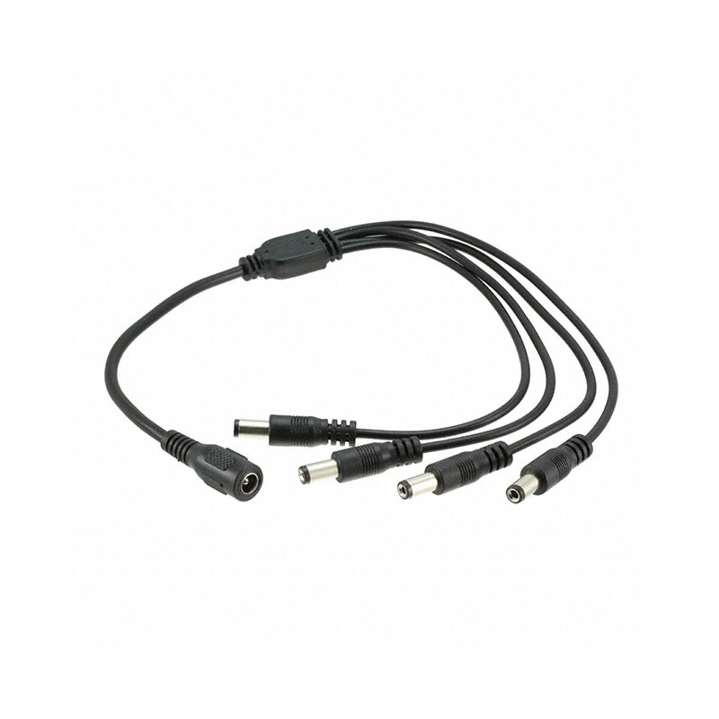 1 pcs : 1352 - Cable Assembly 2.1mm ID, 5.5mm OD Jack to Plug (4) Round 1.35' (410.00mm)