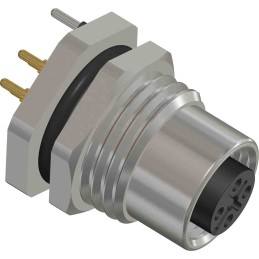 1 pcs - RS PRO Circular Connector, 4 Contacts, Rear Mount, M12 Connector, Socket, Female, IP67